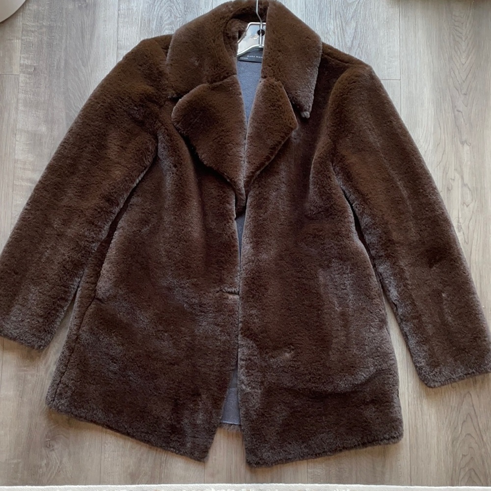 Zara faux fur coat